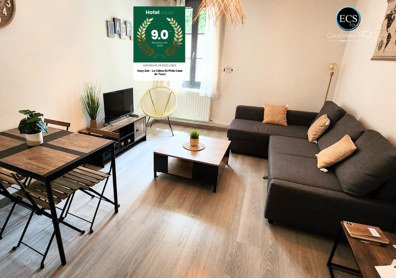 "Cozy Zen" 1 Grande Chambre - Calme - Arrivee Autonome - 6 Pers - Parking Gratuit Tours Exteriör bild
